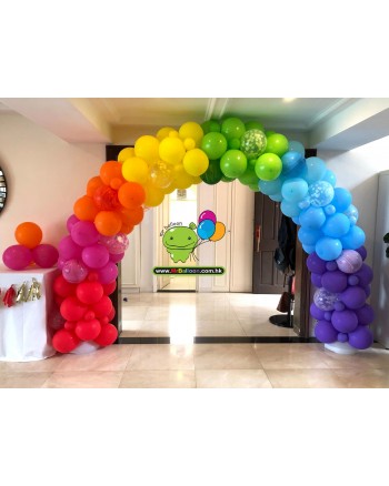 Rainbow Balloon Arch 2